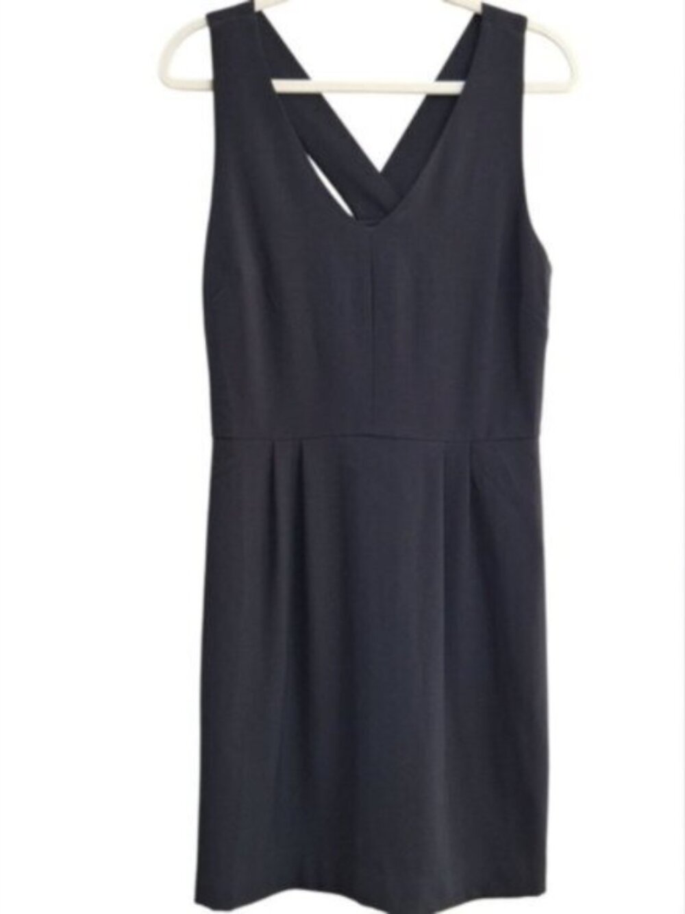 Banana Republic  Womens Black V neck Sheath Dress Sz 6 Classiccore Cocktail - Picture 4 of 9